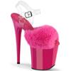 Pleaser - FLAMINGO808FUR Sandale à bride à la cheville, Pole dance chaussures Product image